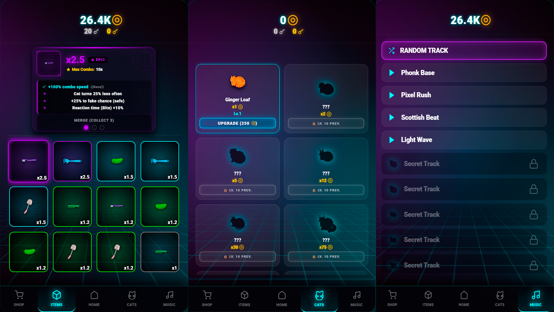 Scratch the Cat: Phonk Clicker — screenshot 2