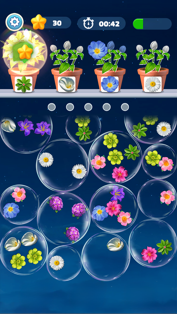 Flower Bubble: Merge & Match screenshot 6