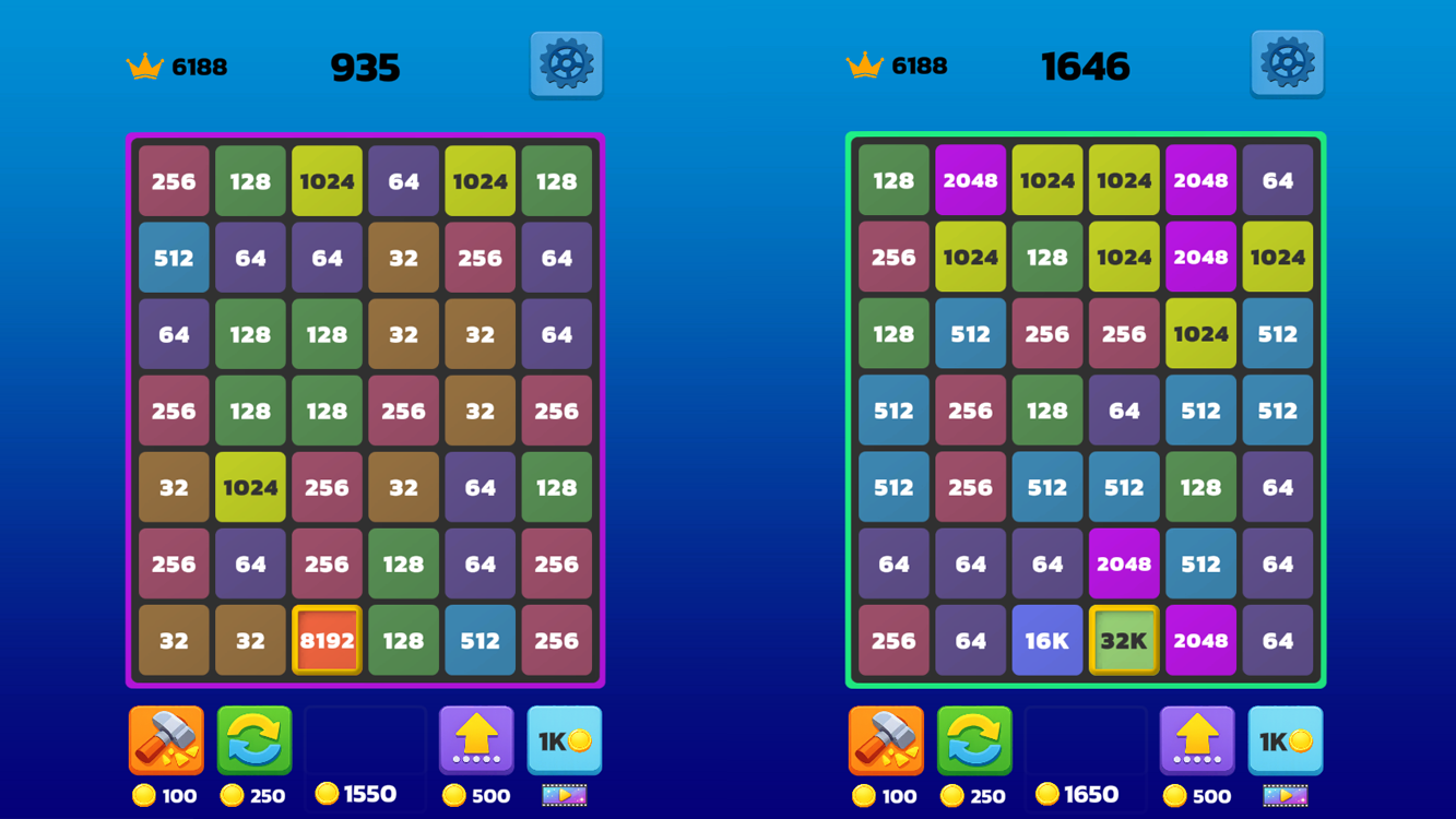 2048 Merge screenshot