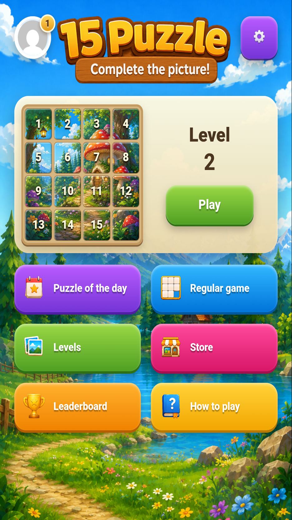 15 Puzzle: Complete the Picture! screenshot 5