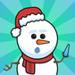 New Year's Snowmen. Merry Winter Holidays Spiel