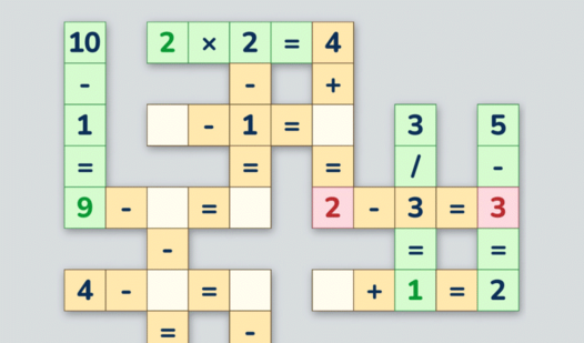 Math Crossword. Number Puzzle  loading=