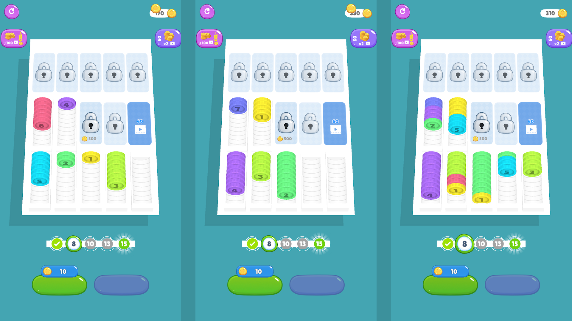 Chips Sort & Merge screenshot 2