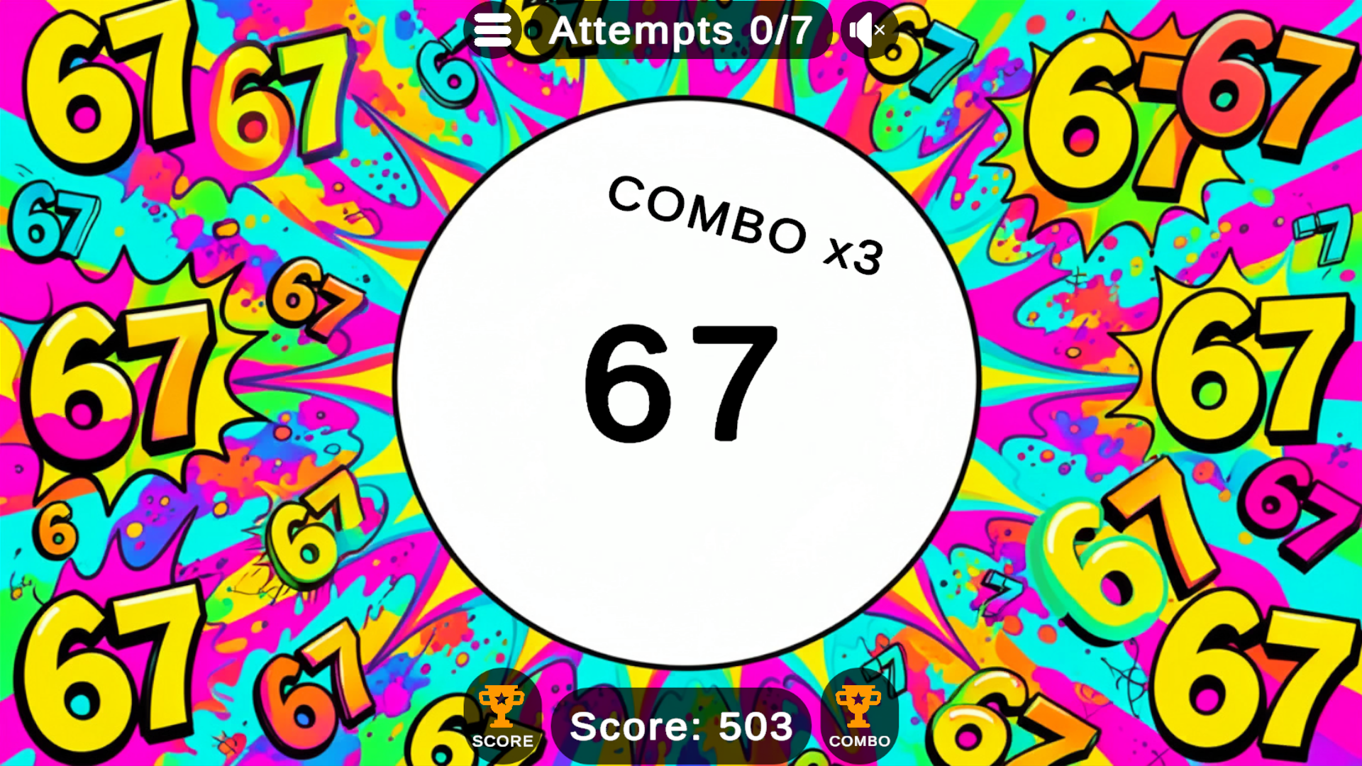 Catch the number 67! — screenshot 1