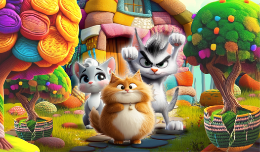 Kitties in Soft World: merge game