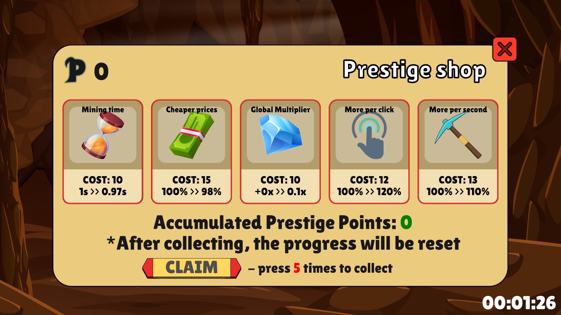 Stone mining screenshot