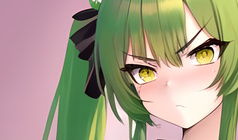 Clicker make anime girl work!