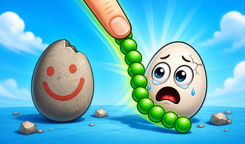 Break the eggs.