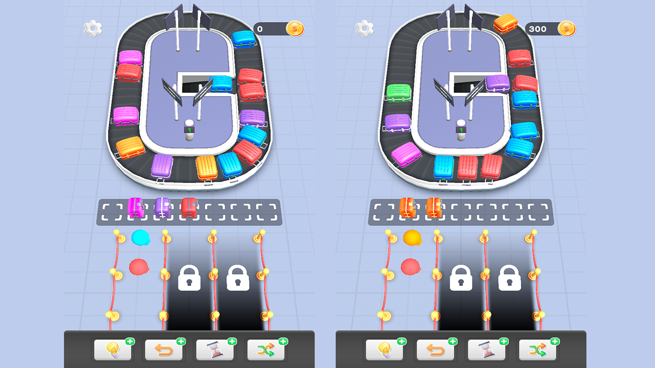 Sorting luggage screenshot