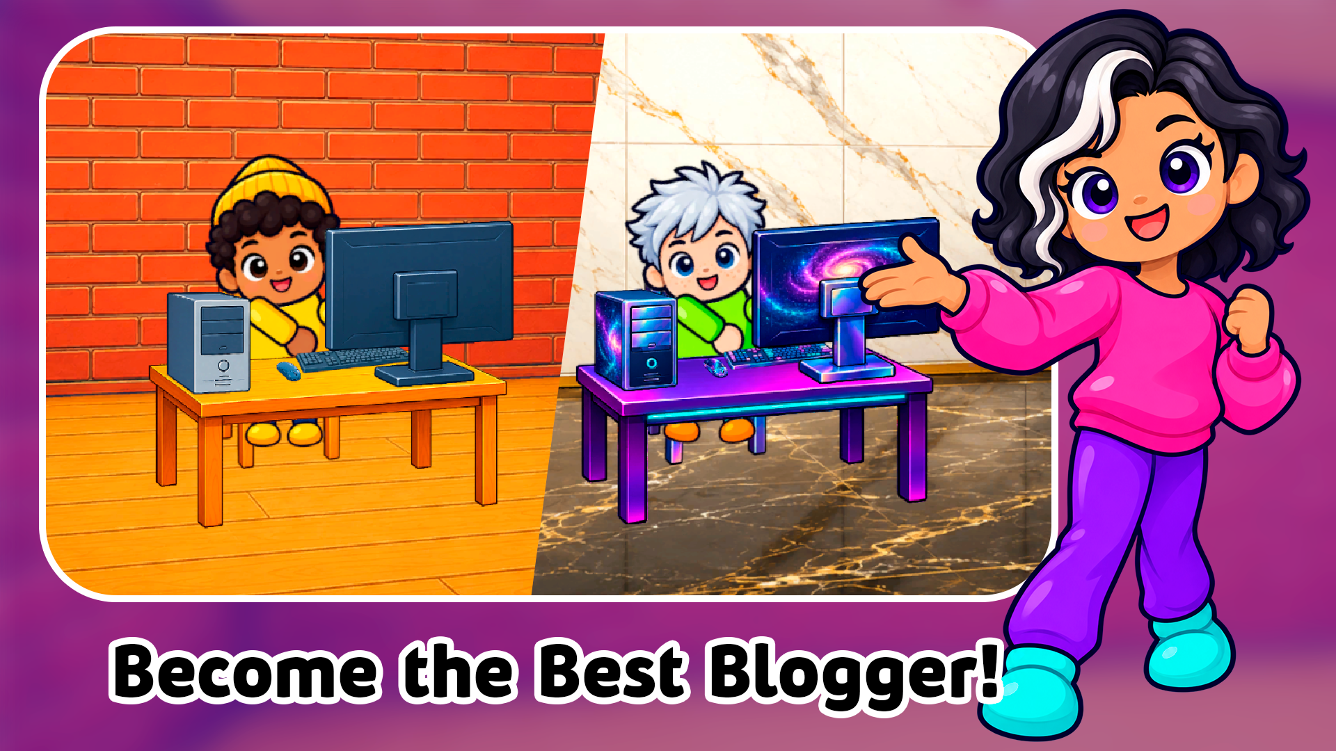 Blogger Simulator: Create Your Own Channel — screenshot 1