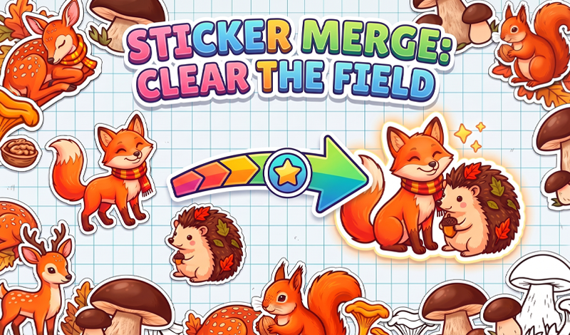 Sticker Merge: Clear The Field game cover