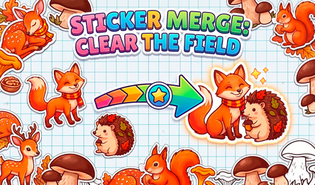 Sticker Merge: Clear The Field