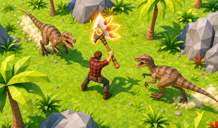 Dino Survival: 3D Simulator