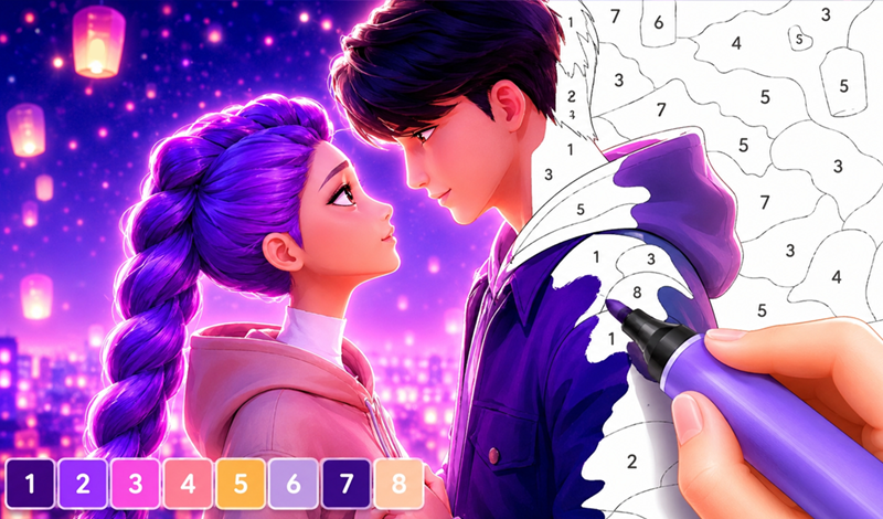 K-Pop Demon Hunters: Color by Number (by Your Games) game cover