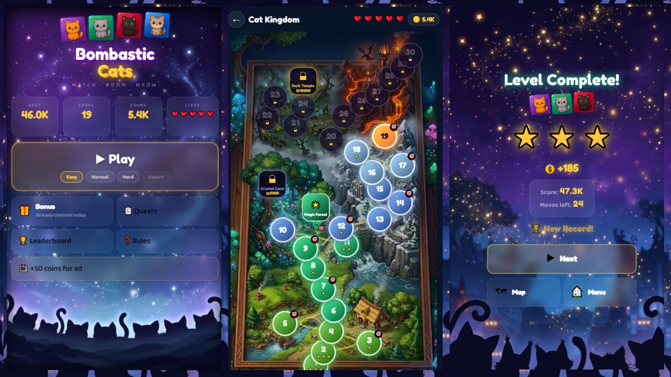 Bombastic Cats — screenshot 1