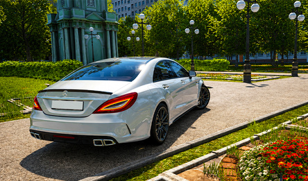 Mercedes CLS 63: Banana-Cannon