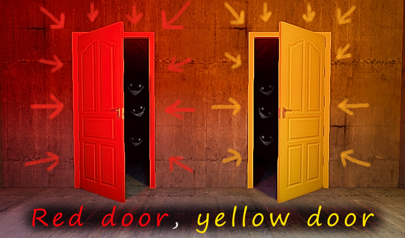 Red door, yellow door game cover