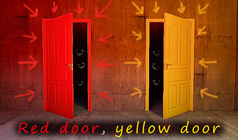 Red door, yellow door