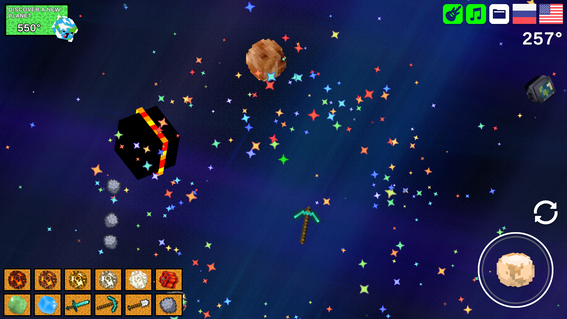 Unlock All Planets in Playground by Mine! screenshot 7
