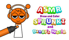 ASMR Draw and Color Sprunki and Dandy's World