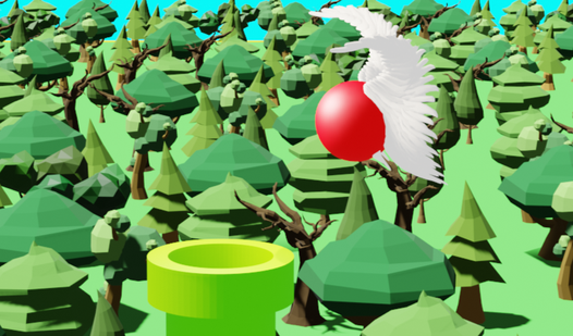 Flying ball 3D