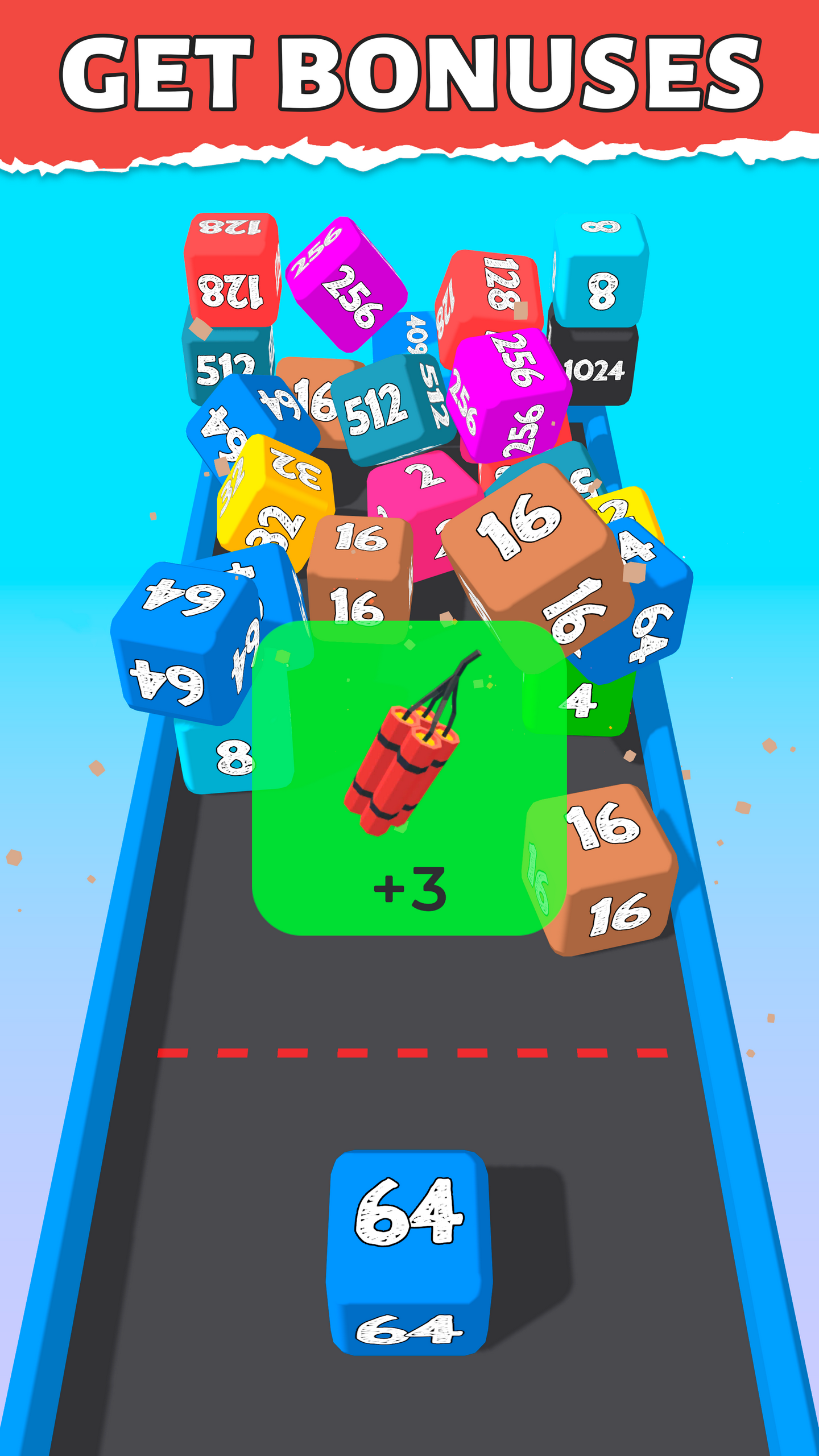 2048 3D Dice: Cube Merge Puzzle screenshot 8