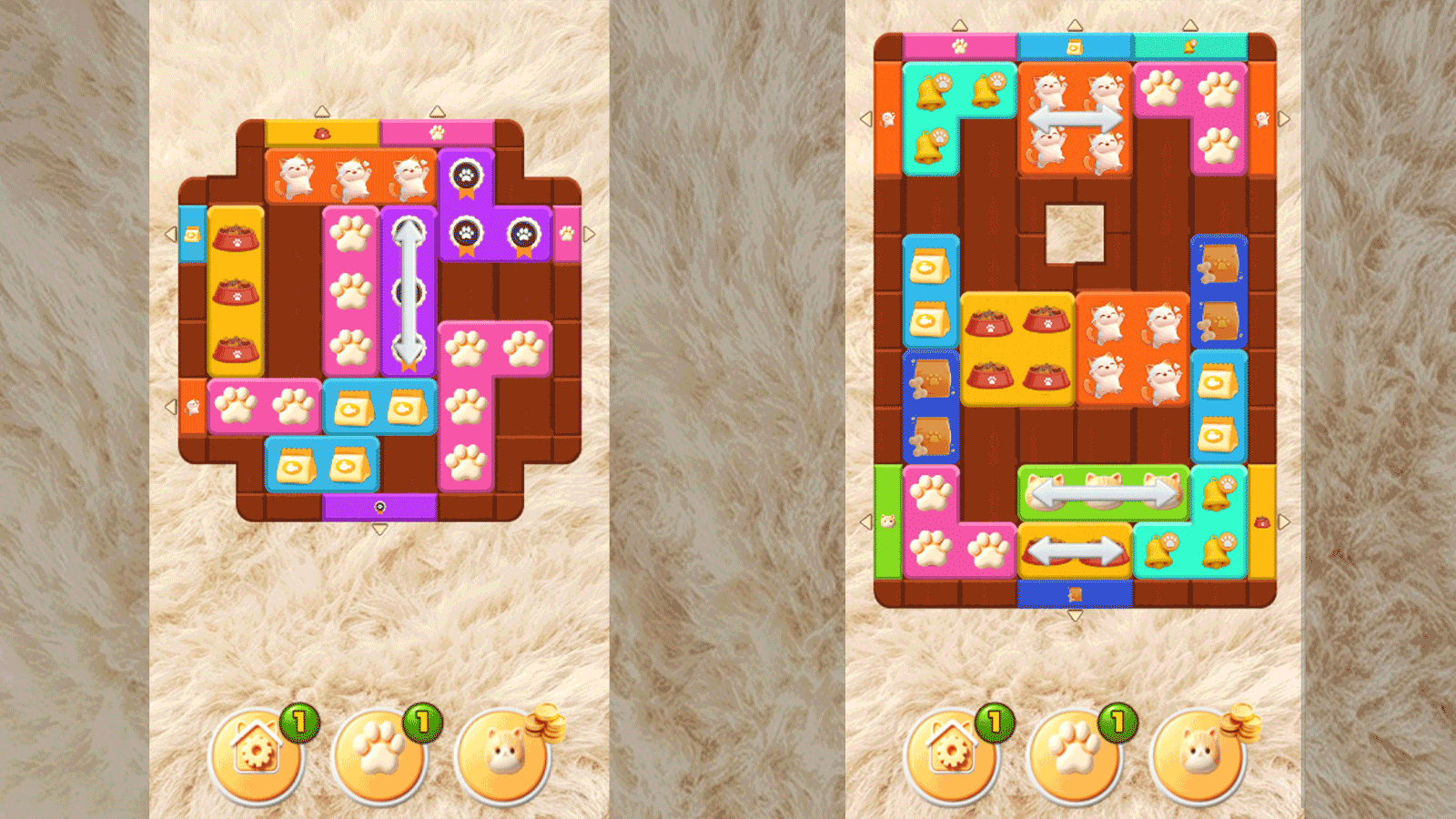 Cat Slide: Tile Escape Puzzle screenshot