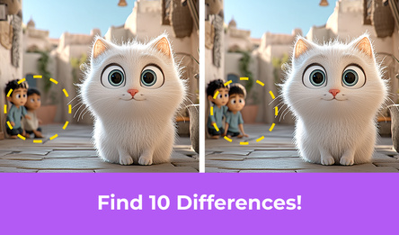 Cozy Cats: Find 10 Differences