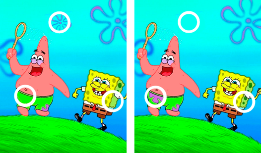 Sponge Bob: Spot the differences!