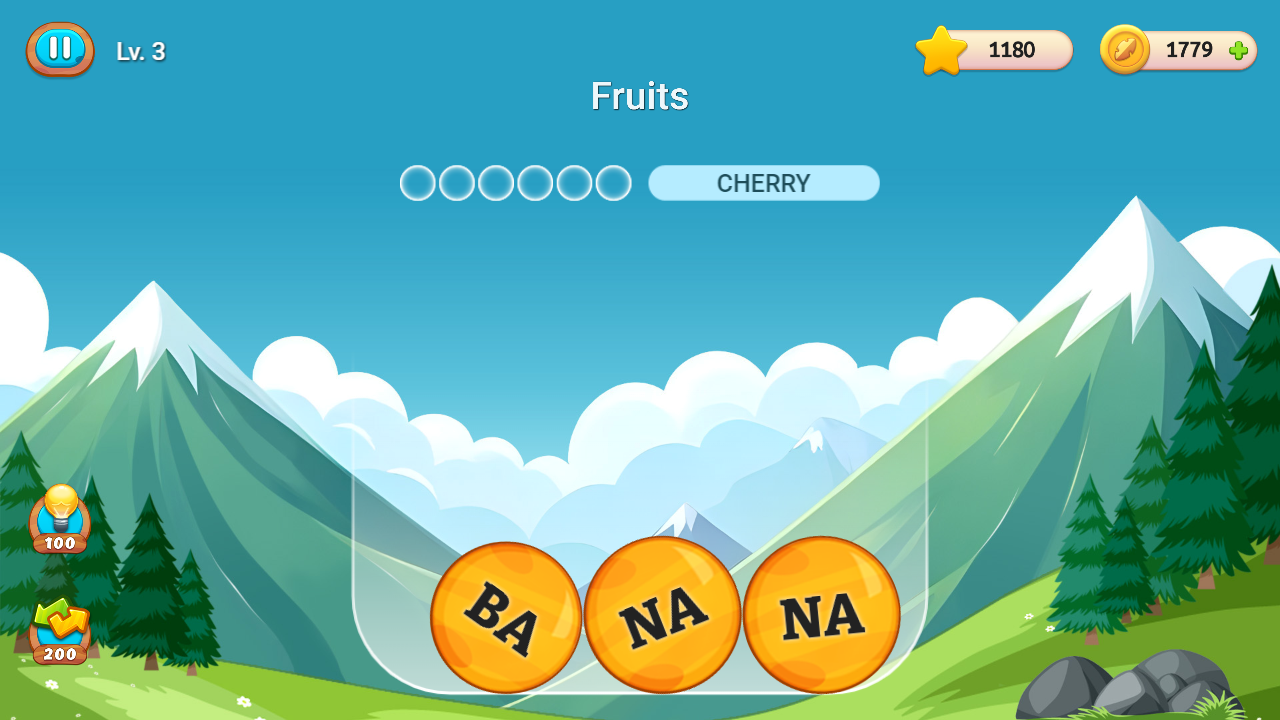 Wordfall screenshot