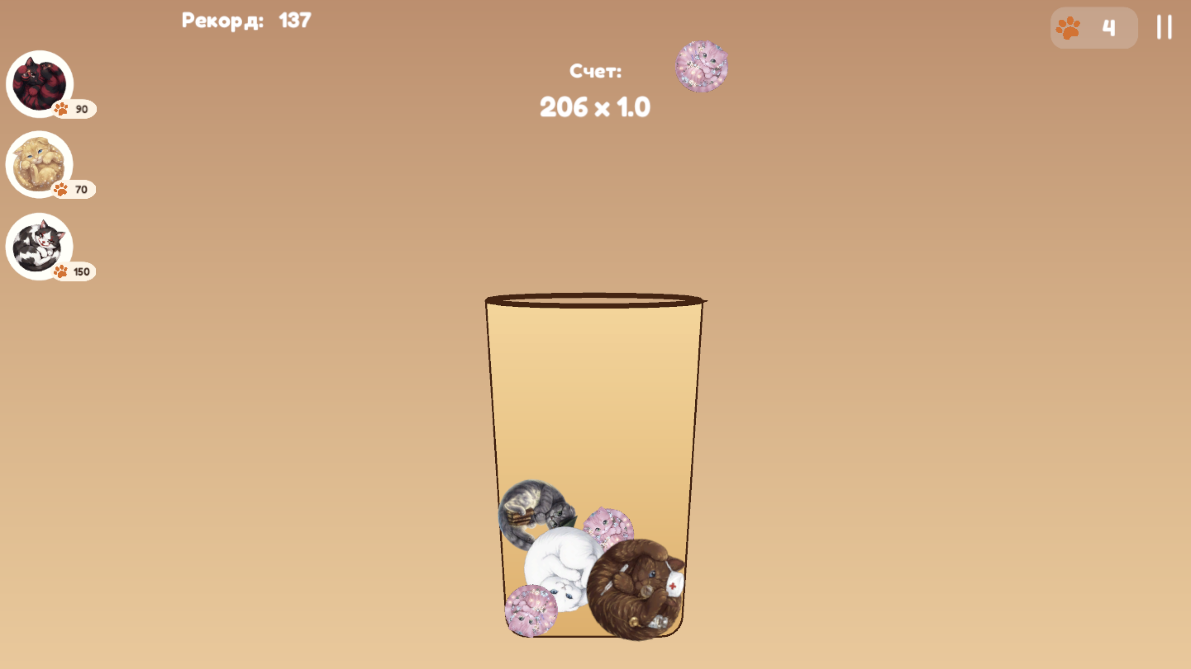 Cats in a bottle — screenshot 3