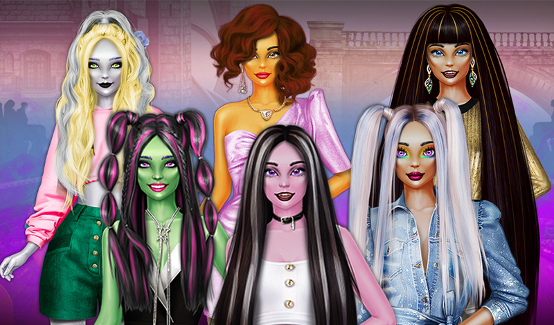 Monster high dress up games online