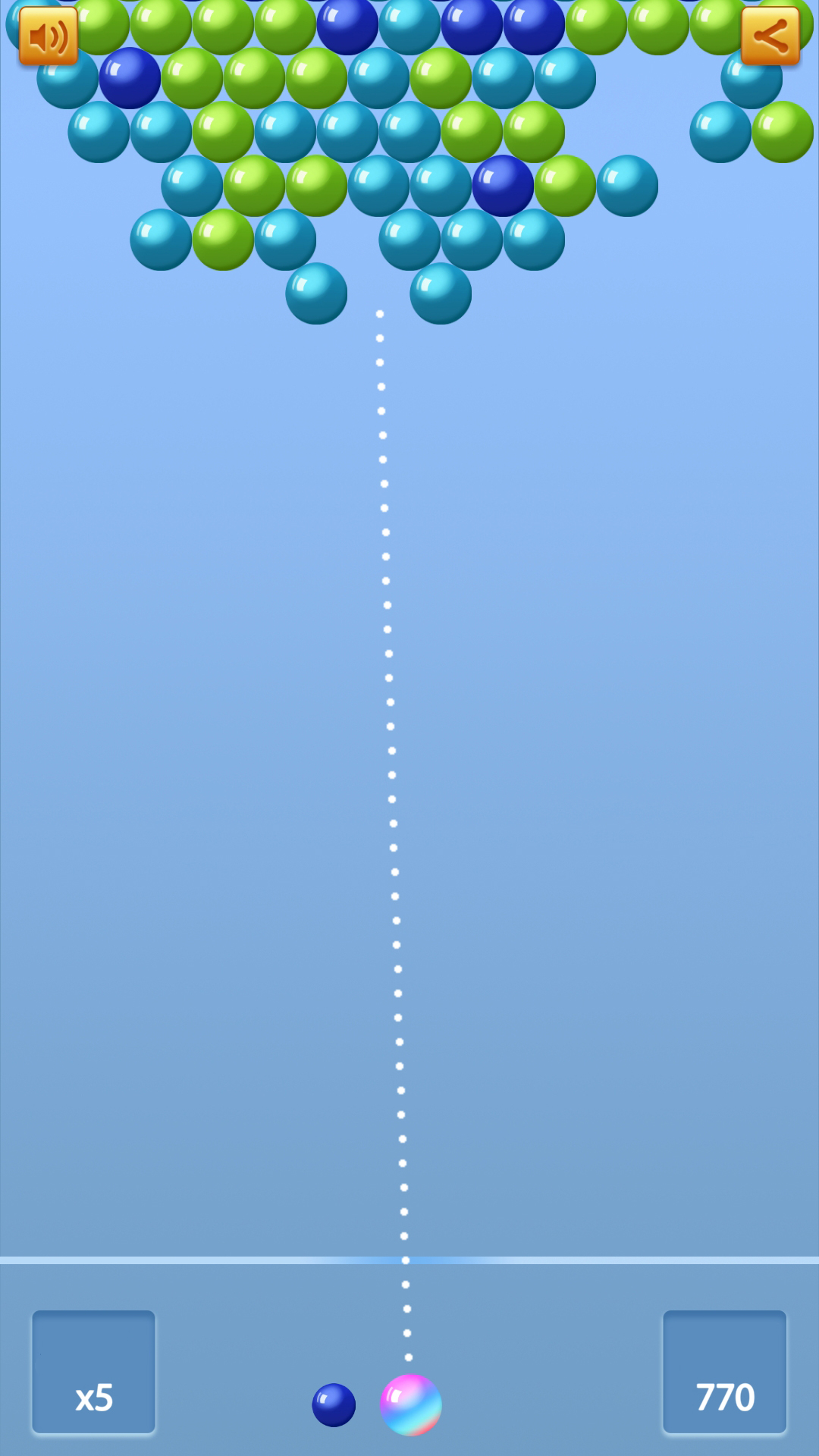 Colored balls shooting game screenshot 5