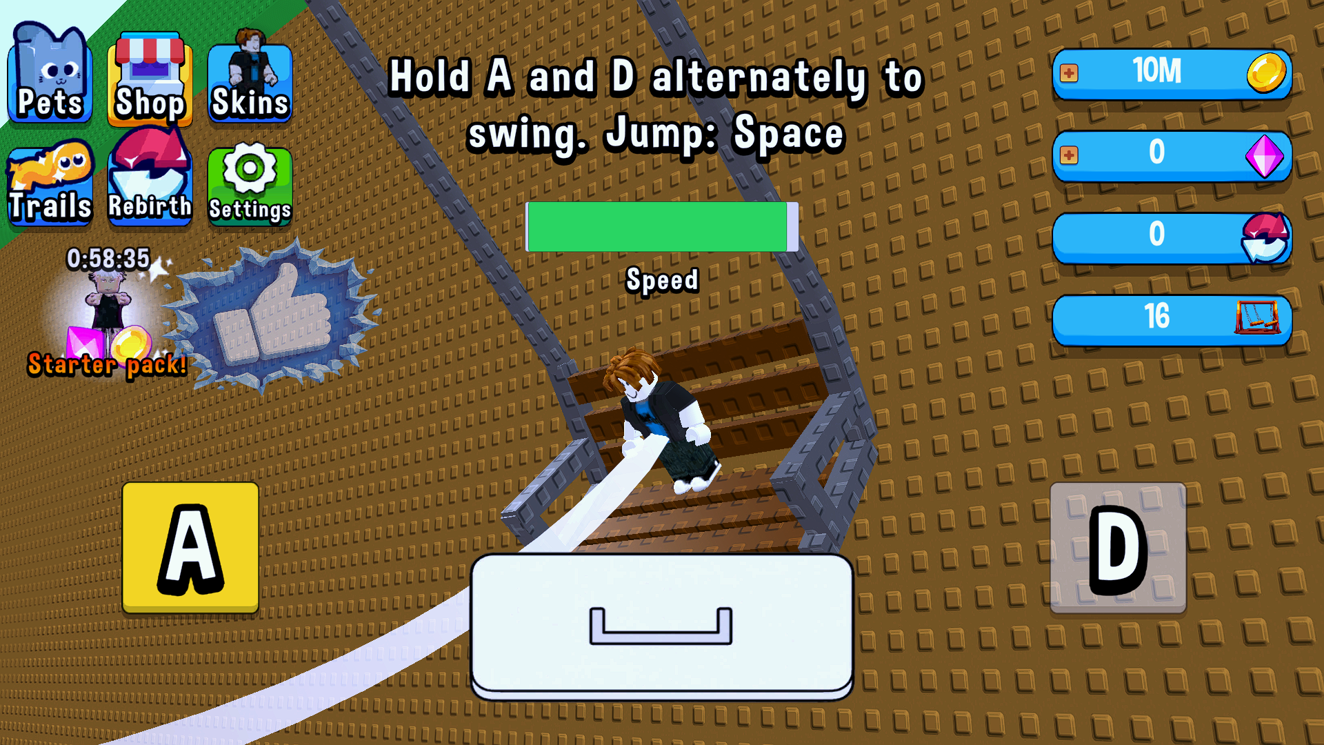 Obby Brainrot: Swing Jump! — screenshot 1