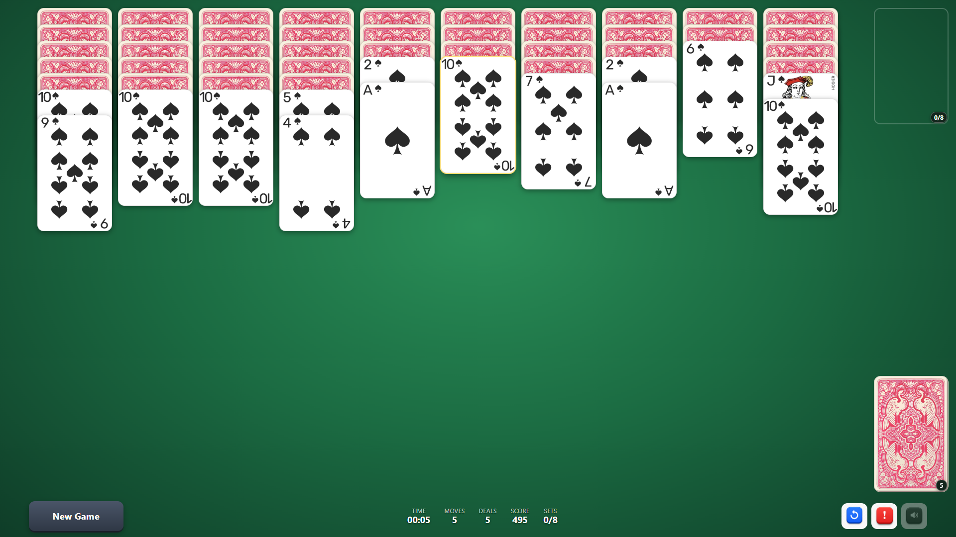 Spider Solitaire 2026 — screenshot 1