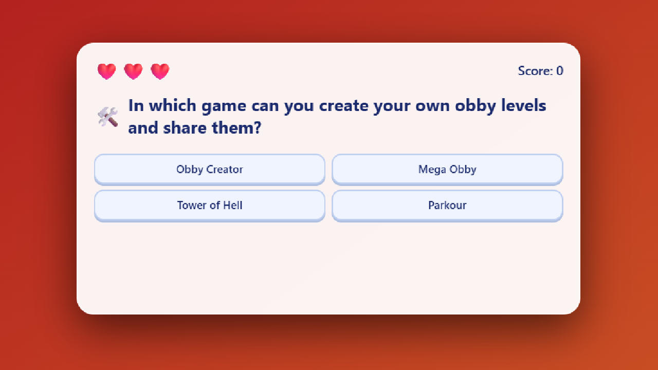Obby Skill Test — screenshot 1