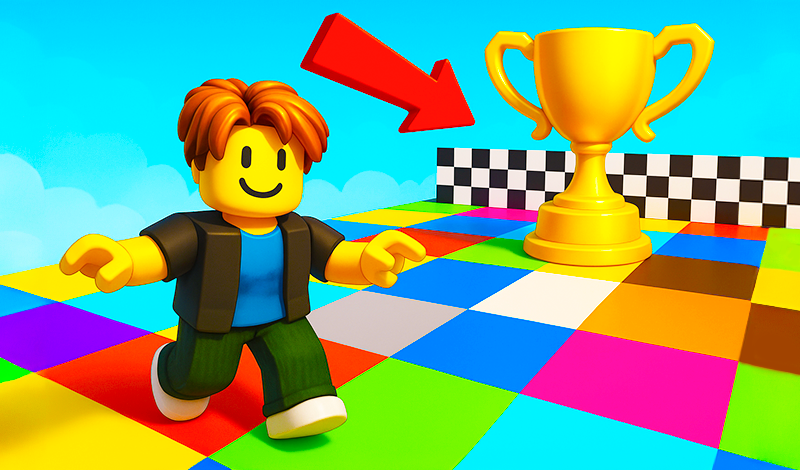 Stand on the right color, Robby! game cover
