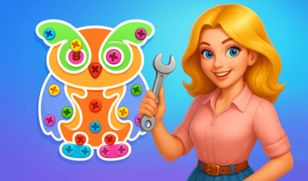 Screw Puzzle: Nuts & Bolts