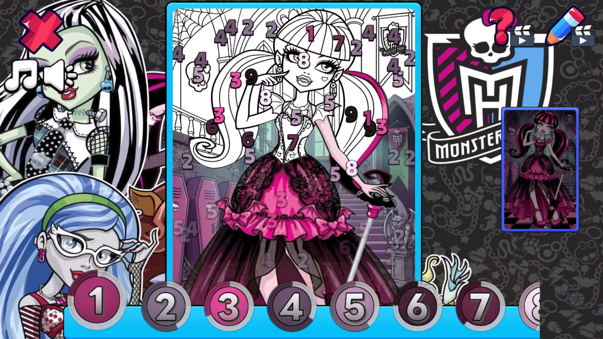 Monster High: Color by Number — screenshot 6
