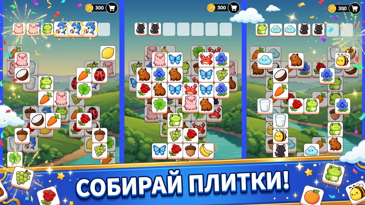 Три в ряд: Вокруг света — screenshot 1