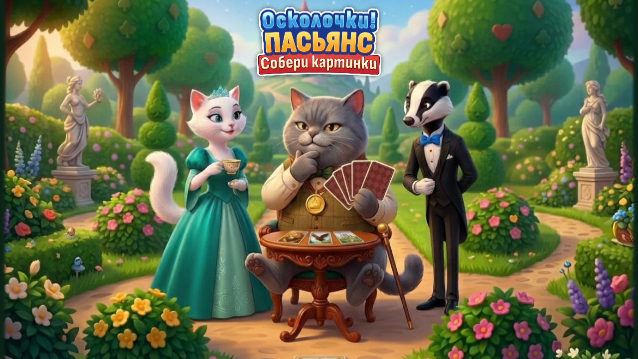 Осколочки! Пасьянс Собери картинки — screenshot 1