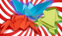 Origami paper clicker