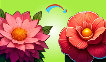 Flowers Merge 2048! Collect all