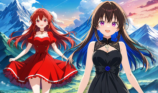 Find the pair: Anime girl