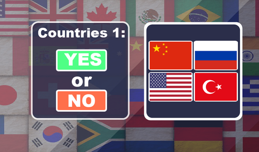 Countries 1: Yes or No