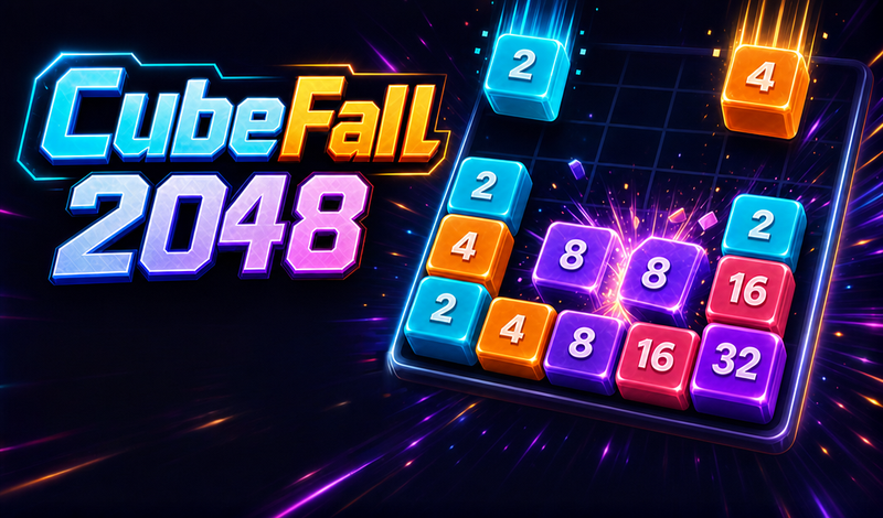 CubeFall 2048 game cover