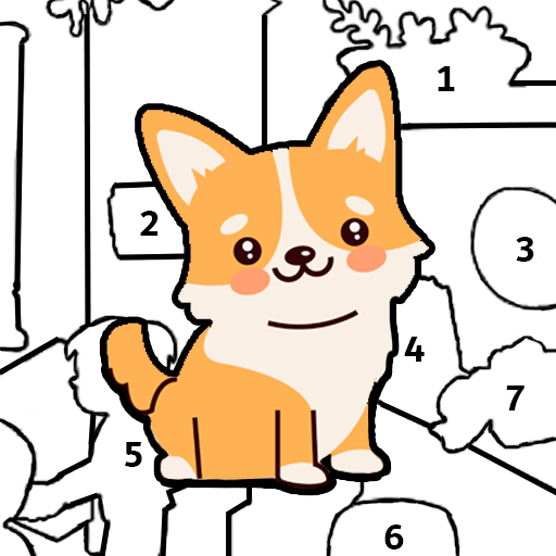 Stickers by numbers icon