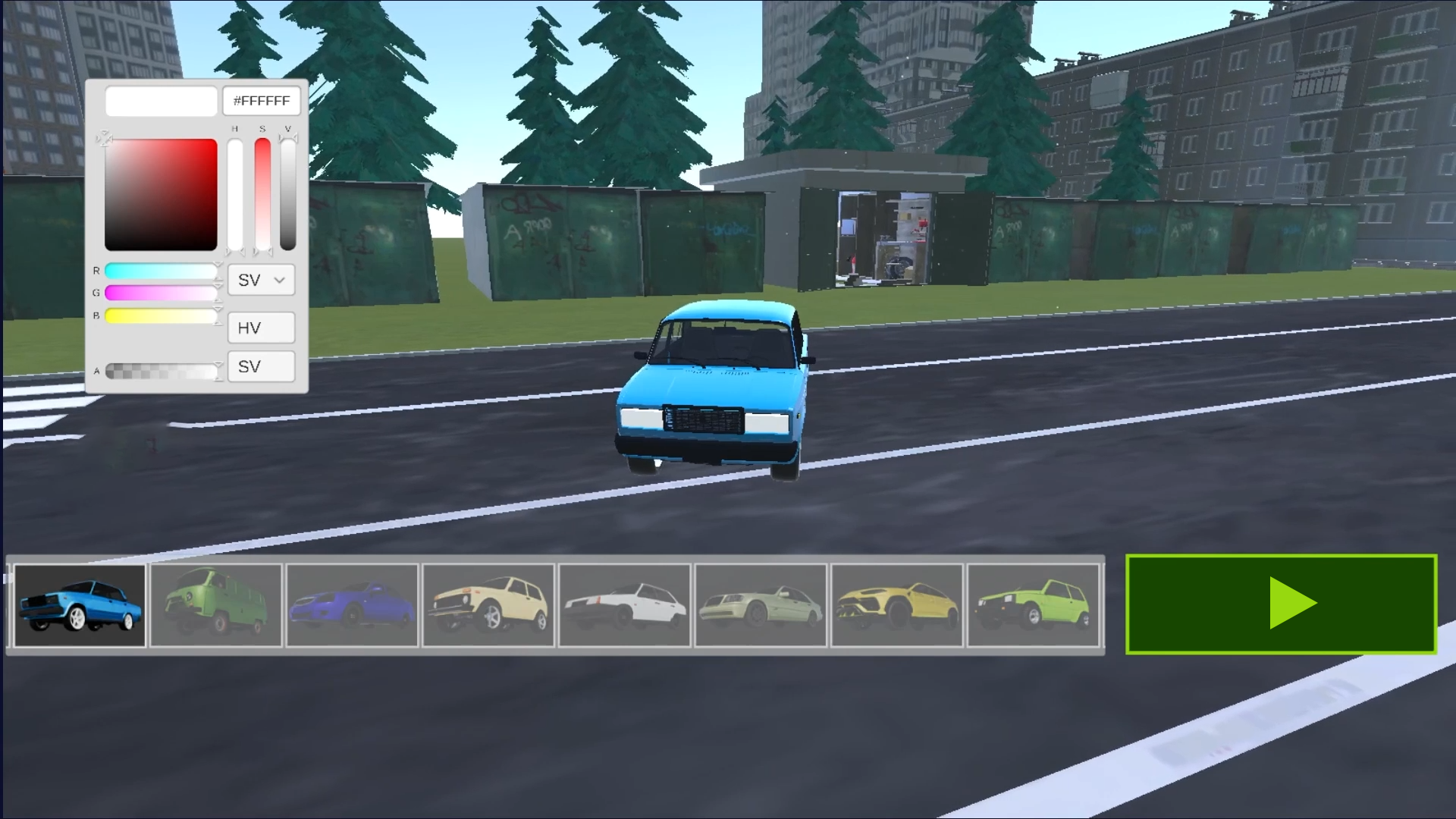 VAZ Russia Car Crash Simulator screenshot