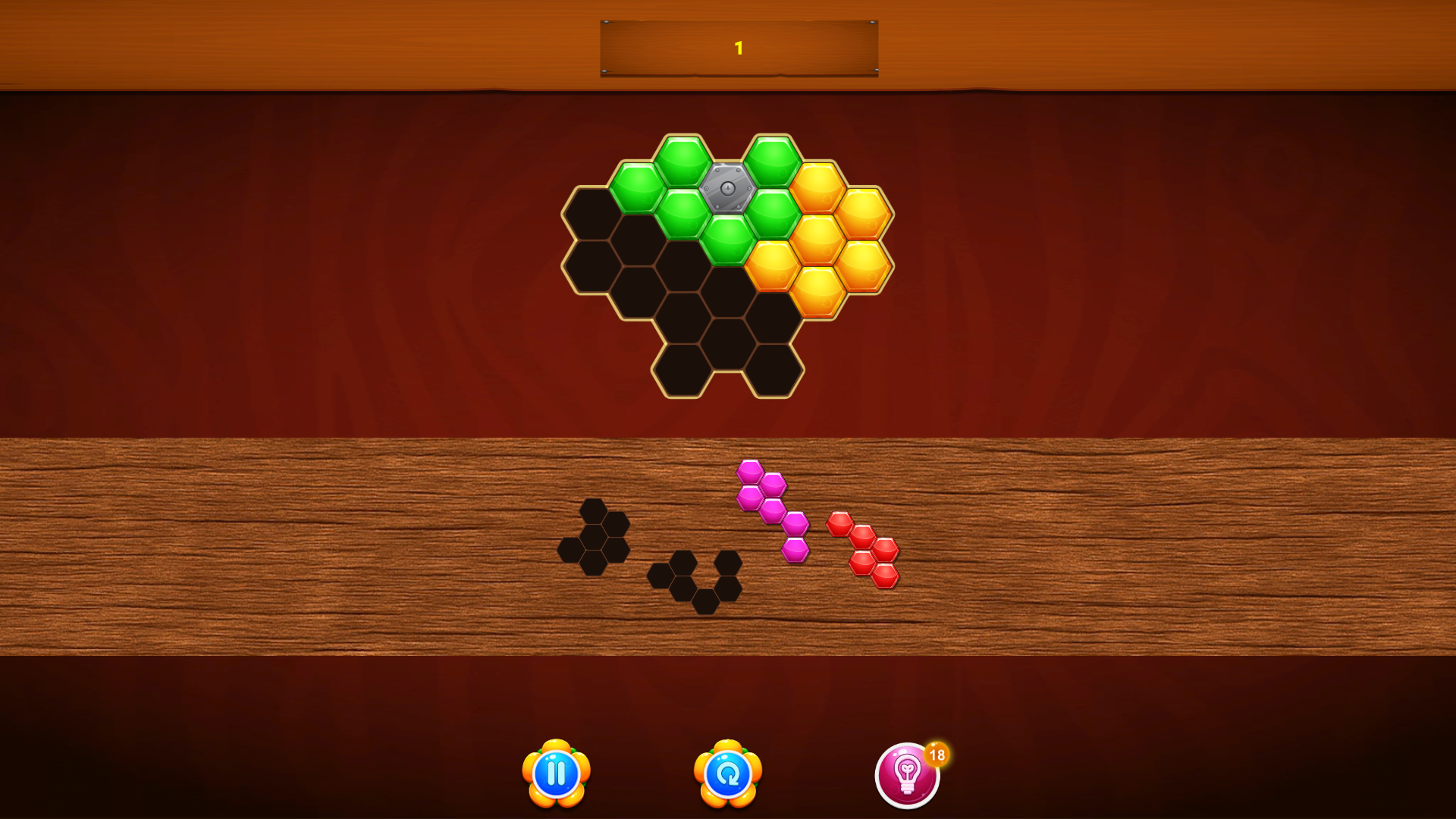 Hexa Block: Honey Cells — screenshot 1