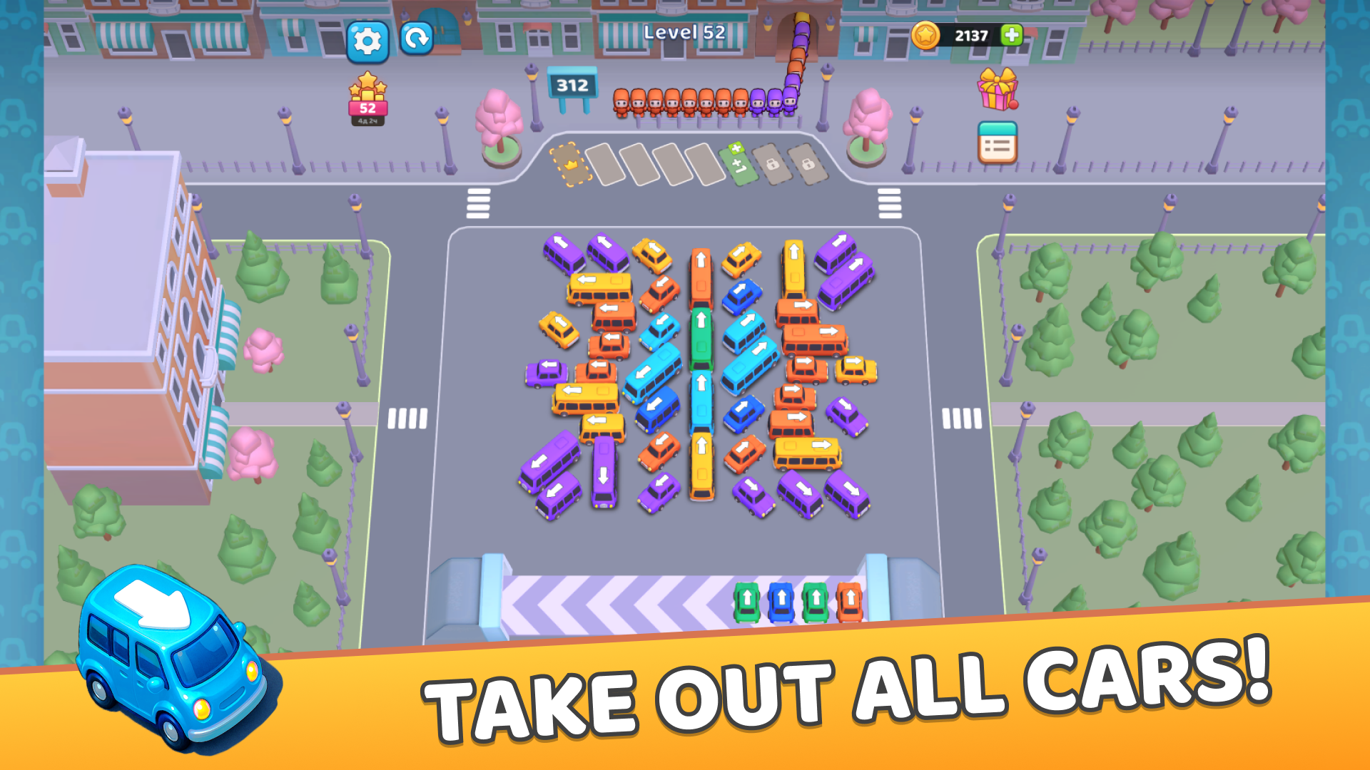 Car Out Jam: Parking & Passengers — screenshot 1